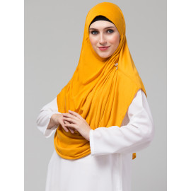 Nazneen front gather & pleated with Cristal stone ready to wear prayer Hijab 