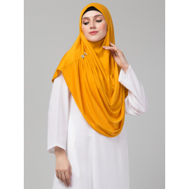 Nazneen front gather & pleated with Cristal stone ready to wear prayer Hijab 