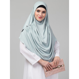 Nazneen front gather & pleated with Cristal stone ready to wear prayer Hijab 