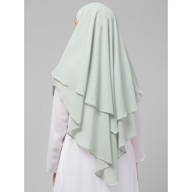 Nazneen  Triangle tow layers tie at back Ready to wear Hijab cum Naqab