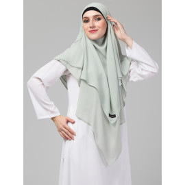 Nazneen  Triangle tow layers tie at back Ready to wear Hijab cum Naqab