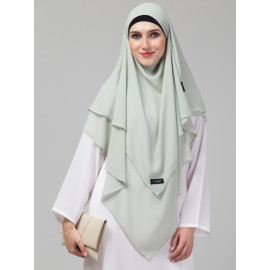 Nazneen  Triangle tow layers tie at back Ready to wear Hijab cum Naqab