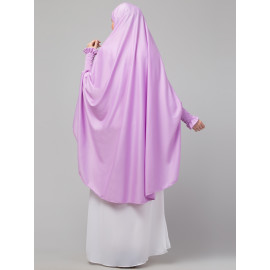Nazneen stretchable Jersey smoking at  sleeve  Jilbab cum prayer khimar Hijab