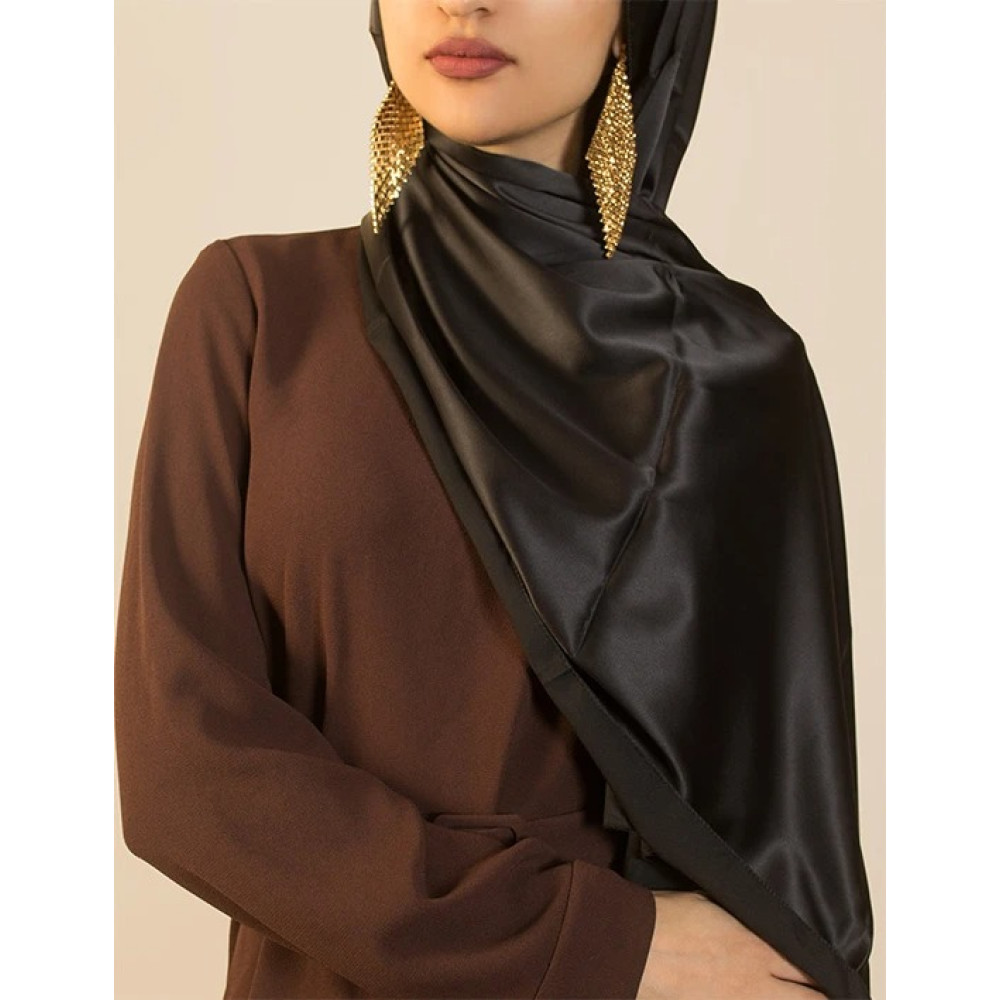 Nazneen Royal Touch Silky Shiny Solid Hijab