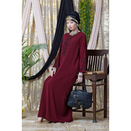 Nazneen embroidered Butterfly Sleeve  Party  Abaya