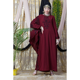 Nazneen embroidered Butterfly Sleeve  Party  Abaya