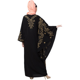 Nazneen embroidered Butterfly Sleeve  Party  Abaya