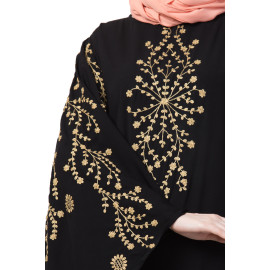 Nazneen embroidered Butterfly Sleeve  Party  Abaya