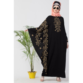 Nazneen embroidered Butterfly Sleeve  Party  Abaya