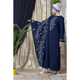 Nazneen embroidered Butterfly Sleeve  Party  Abaya