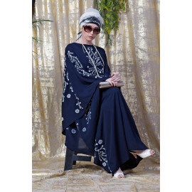 Nazneen embroidered Butterfly Sleeve  Party  Abaya