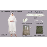 Nazneen Extra Nose Piece Head To Toe Free Size Jilbab combo Set for specially hajj and Umrah