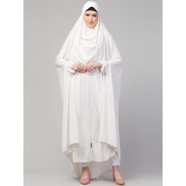 Nazneen Extra Nose Piece Head To Toe Free Size Jilbab combo Set for specially hajj and Umrah