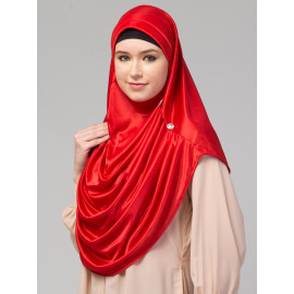 Nazneen front gather & pleated with Cristal stone ready to wear prayer Hijab 