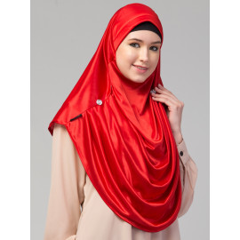 Nazneen front gather & pleated with Cristal stone ready to wear prayer Hijab 