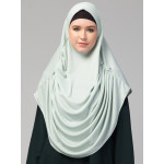 Nazneen front gather & pleated with Cristal stone ready to wear prayer Hijab 