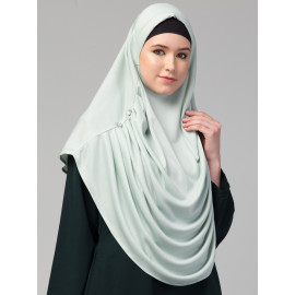 Nazneen front gather & pleated with Cristal stone ready to wear prayer Hijab 