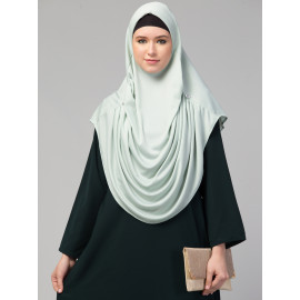 Nazneen front gather & pleated with Cristal stone ready to wear prayer Hijab 