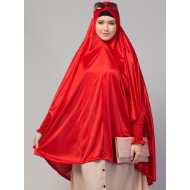 Nazneen stretchable smoking at wrist knee length Jilbab cum prayer khimar  Hijab