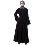 Nazneen Pleats and Beads with Bell sleeve  Abaya