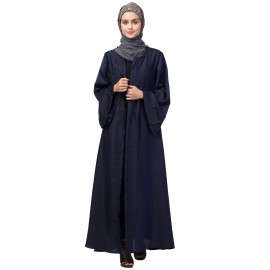 Nazneen front Open  one side hand work Abaya