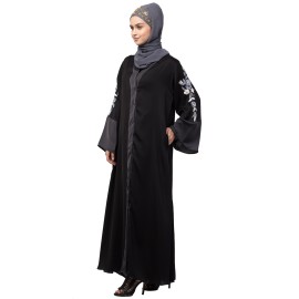 Nazneen Front open Sleeve embroidery Dubai style Kaftan cum Abaya