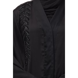 Nazneen hand work front and back Front open Dubai Abaya