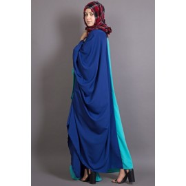 Nazneen Contrast One Piece Casual Abaya