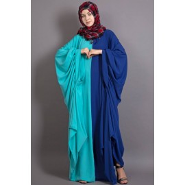 Nazneen Contrast One Piece Casual Abaya