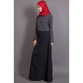 NAZNEEN Contrast Body Daily Wear Abaya