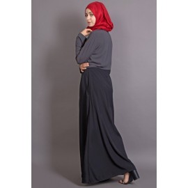 NAZNEEN Contrast Body Daily Wear Abaya