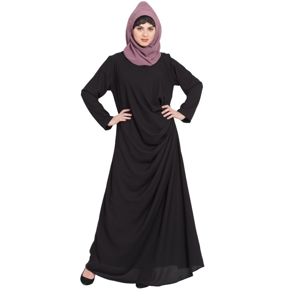 Nazneen Pleating at Waist Casual Abaya