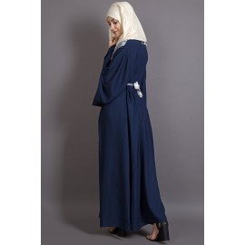 Nazneen Contrast Yoke Bell Sleeve Bohemian Abaya