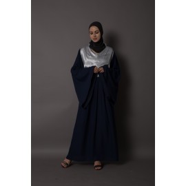 Nazneen Contrast Yoke Bell Sleeve Bohemian Abaya