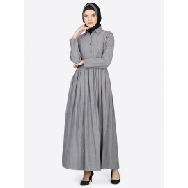 Nazneen Shirt Collar Executive Abaya 