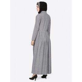 Nazneen Shirt Collar Executive Abaya 