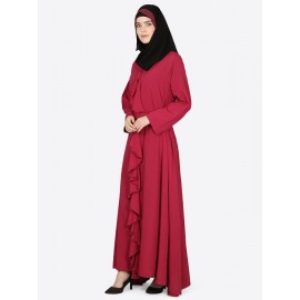 Nazneen Front Frill Casual Abaya