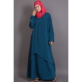 Nazneen Overlapped Panel Casual Abaya