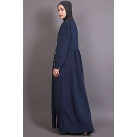 Nazneen Bohemian Contrast Lace Abaya