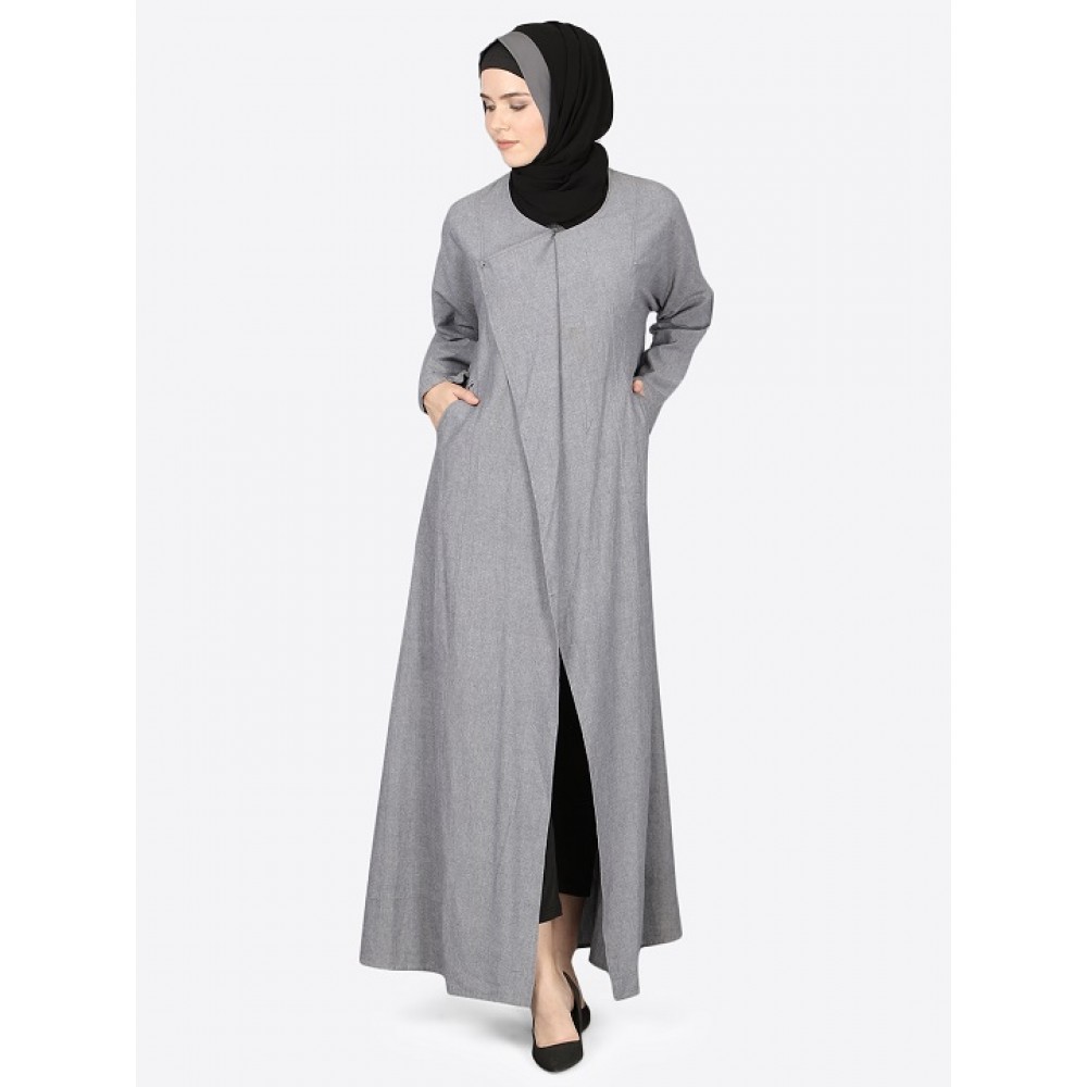 Nazneen Executive Wrap Around Coat Abaya