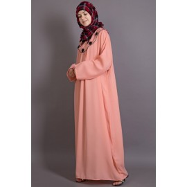 Nazneen Scallop Yoke Bohemian Casual Abaya