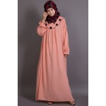 Nazneen Scallop Yoke Bohemian Casual Abaya