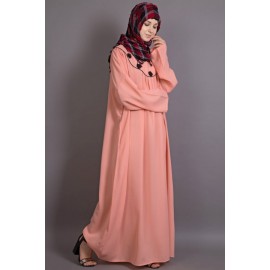 Nazneen Scallop Yoke Bohemian Casual Abaya