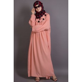 Nazneen Scallop Yoke Bohemian Casual Abaya