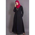 Nazneen Asymmetrical Pleated Casual Abaya