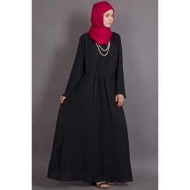 Nazneen Asymmetrical Pleated Casual Abaya