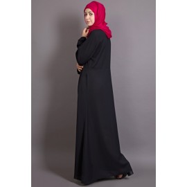 Nazneen Asymmetrical Pleated Casual Abaya