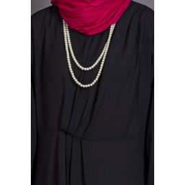 Nazneen Asymmetrical Pleated Casual Abaya