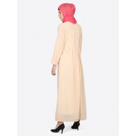 NAZNEEN EMBELISHED PEACH BURQOWN