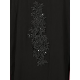 Nazneen Contrast Lace Irani Kaftan